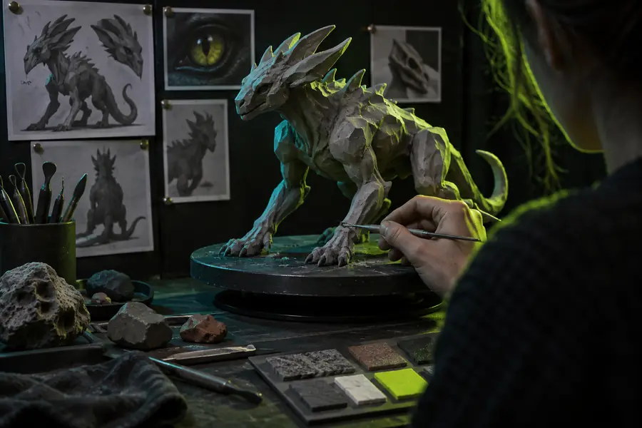Small sculpted concept image representing a reference-led modeling task